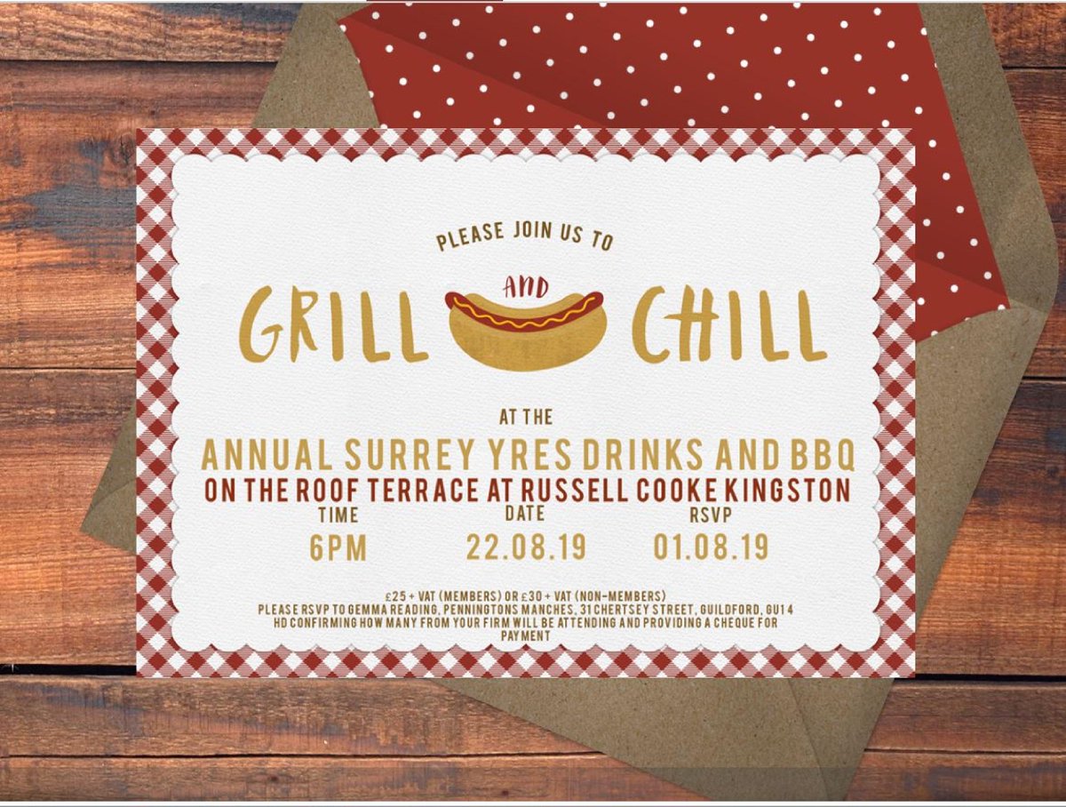 Not long to go until our BBQ so get those replies in and don't miss out as pre booking is essential &amp; places are limited. It promises to be a brilliant evening with great food from <a href="/JKeeleyskitchen/">Keeley's Kitchen</a> and of course a glass or three in true summer style. #grillandchill <a href="/YResNational/">National YRes</a>