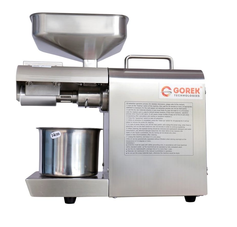 gorektech's tweet photo. Mini Oil Maker GT-O1 to get pure and fresh Edible Oil #Oil_Maker
https://t.co/o0rZ9gHmc8 https://t.co/9WdSc5wwWW