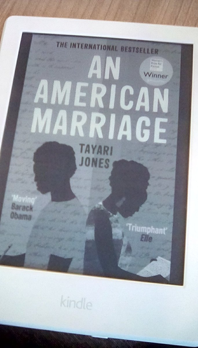 philippaprice's tweet photo. I've started it! 16% in and I think it's going to be a good one. #ISSBookClub #suBetterRead @SianNeilson 

[Photo shows cover of An American Marriage, by Tayari Jones, on an e-reader.] https://t.co/EnEziFVP6p