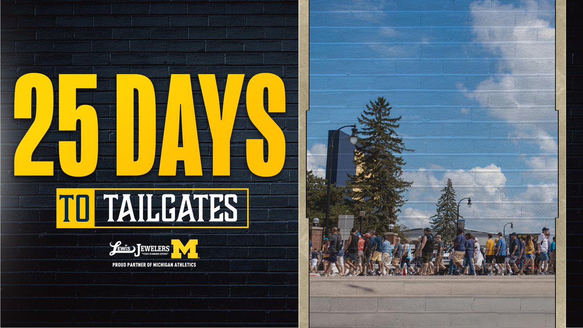 UMichFootball's tweet photo. 2️⃣5️⃣

#GoBlue 〽️ x @lewisjewelery https://t.co/Jp2smCZWO1