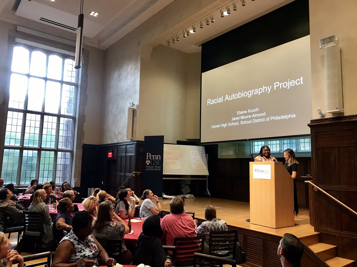 zachherrmann's tweet image. Five of our #PennPBL educators delivered powerful, moving, inspiring, and funny keynotes during our Summer Institute opening night dinner. The PennPBL 3-Minute Keynotes tradition is a powerful start to our week of working and learning together on campus at @PennGSE. #EduChat