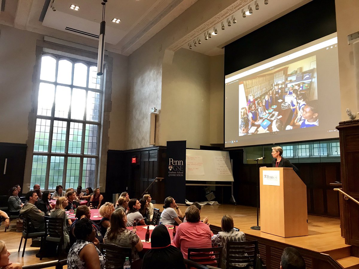 zachherrmann's tweet image. Five of our #PennPBL educators delivered powerful, moving, inspiring, and funny keynotes during our Summer Institute opening night dinner. The PennPBL 3-Minute Keynotes tradition is a powerful start to our week of working and learning together on campus at @PennGSE. #EduChat