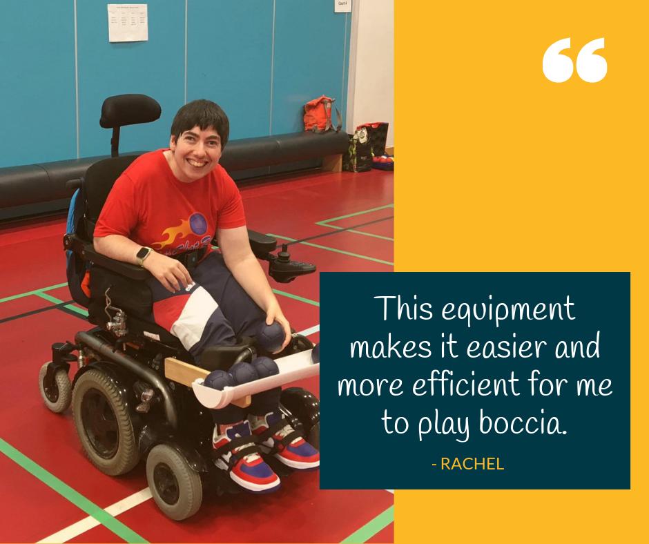 RemapUK's tweet image. Rachel&apos;s custom-made boccia equipment helps her play more easily and efficiently. Find out more: lght.ly/e93nb0 @BocciaUK @BocciaEngland 

#CharityTuesday #MakingThingsPossible