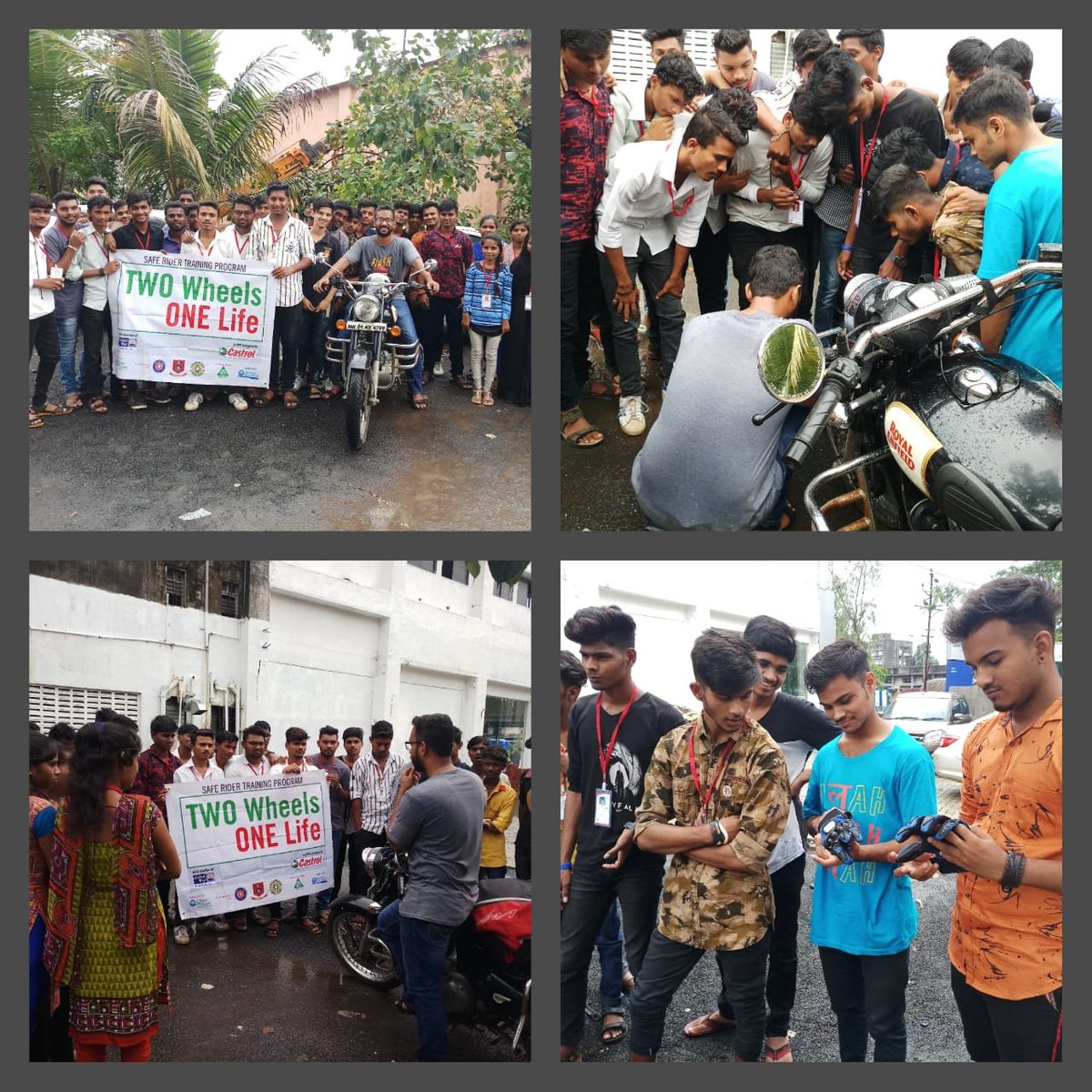 UWMumbai's tweet photo. Under UWM's “#TwoWheelsOneLife” project a CSR initiative by @Castrol_India 3 #SafeRiderTraining sessions were conducted @ Navjeevan LokVikas Sanstha, #Vitthalvadi & Sterling College of Arts, Commerce & Science, #Nerul, certifying 87 students as #roadsafety ambassadors #LiveUnited https://t.co/6xlPokzKCr
