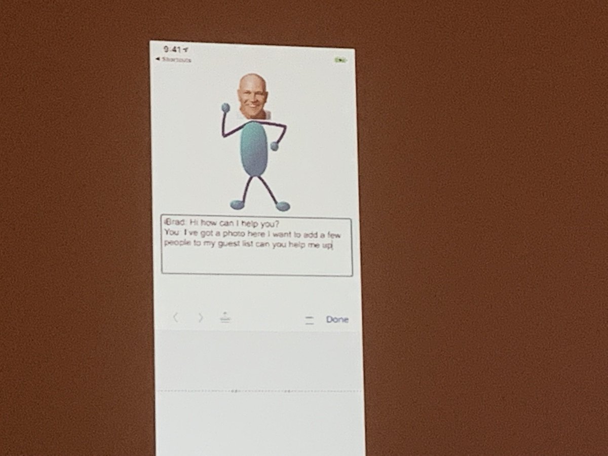 LuminFire's tweet image. On to #AI Chatbots with Luke Rochester and Johan Hedman.
Joining AI together with #FileMakerGo as the glue.
#HeySiri
#iBrad
#FileMakerDevCon
#FileMakerDevCon2019
#Claris