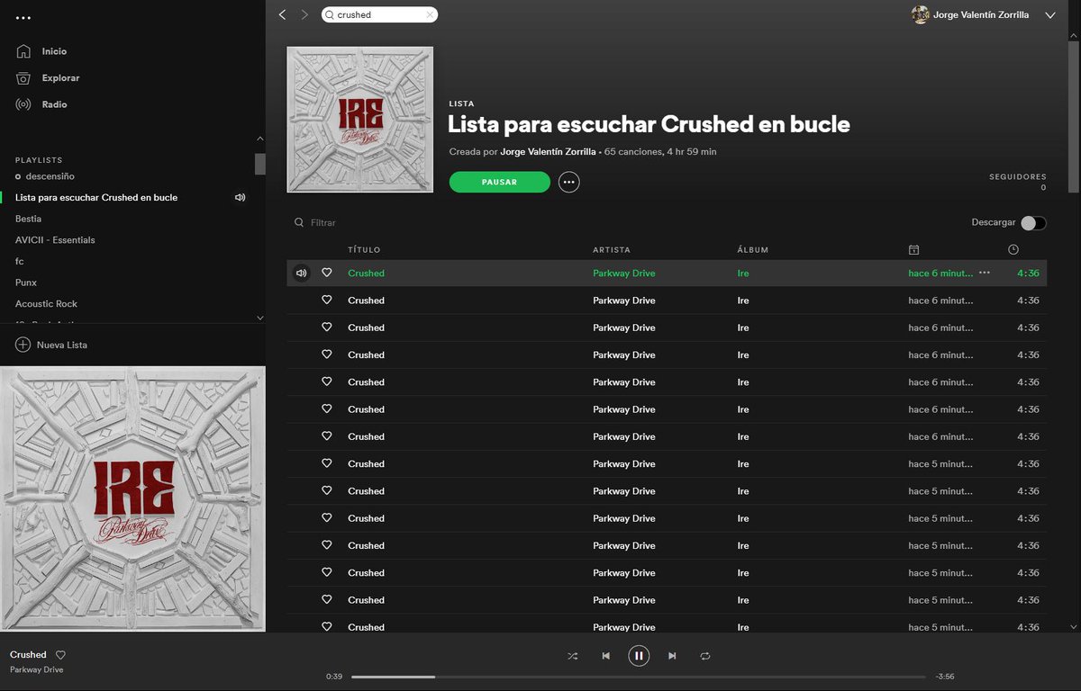 Valenwarning's tweet image. Creo que no necesito más playlists en mi vida @ResurrectionESP @parkwayofficial