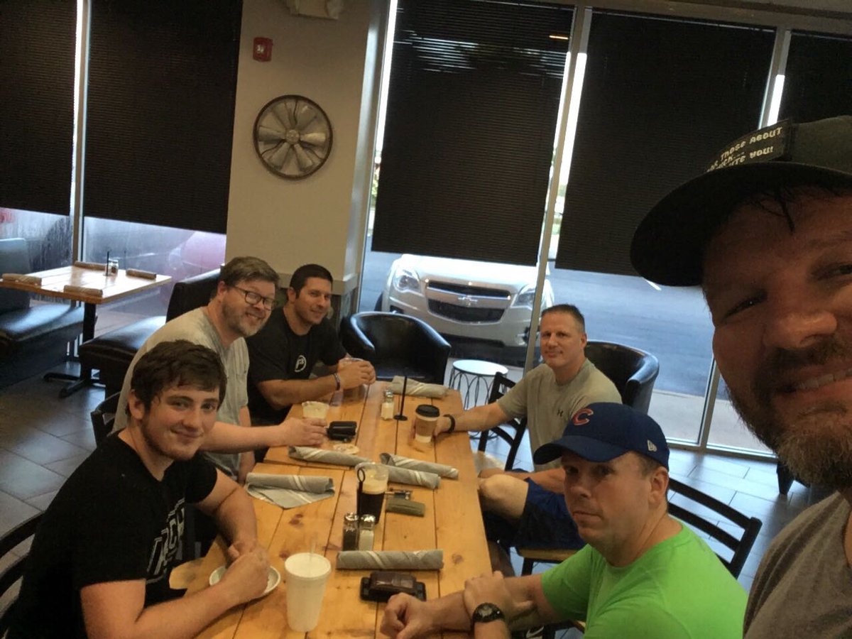 Eight HIM chose the DRP and thrived through Tree Hugger's smokefest this AM. 6/8 made it out after for the finest coffeeteria in the land (75% #f3tention). #f3counts #arlingtough #thrivenotsurvive