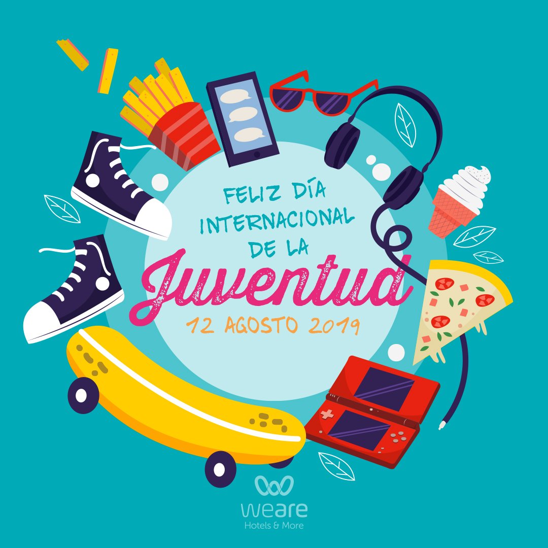 WeAreHotels's tweet photo. Feliz #DíaInternacionalDeLaJuventud
#wearechamartin #wearelapaz https://t.co/t1ho5LaLbM
