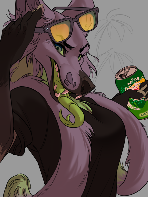 thepakshi's tweet photo. Some step-by-step shots of my latest work for lovely @Fiery_woof featuring their character Parasite! (´｡• ω •｡`) I'll be posting more step-by-step shots and WIPs of my future work here on Twitter so stay tuned!~ https://t.co/eZ9OQ3kEZq