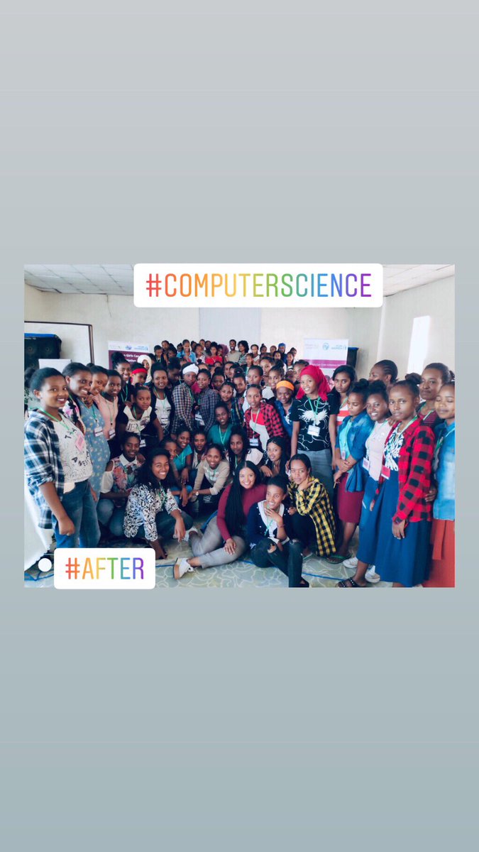 Started at 2% (3 out of 137)& by the end of the session, No. of girls who wish’s to study computer science exploded to 58 % (79 students) @AGCCIAfrica 🇪🇹 @unwomenafrica @DoreenBogdan #equalsintech #TeamHawassa #ITU #unwomen #hawassacamp #AGCCI #womenintech #girlscancode