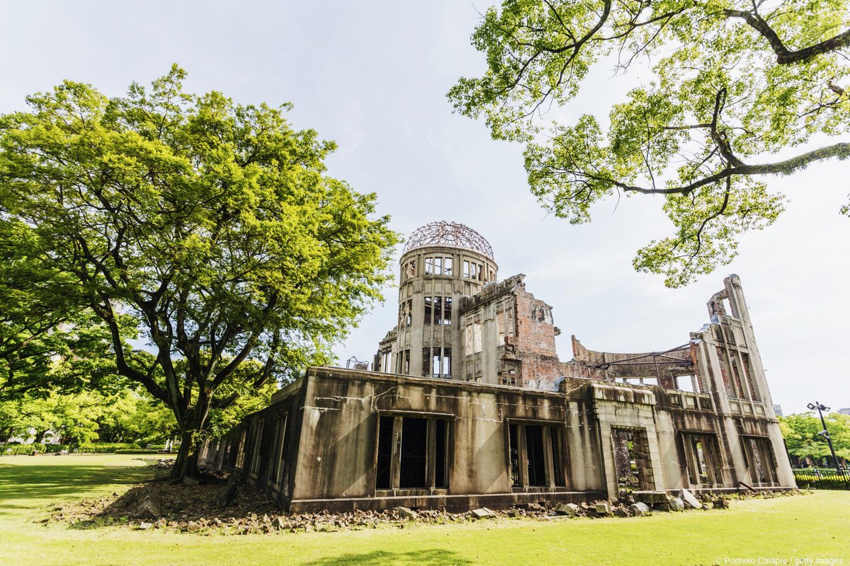 #OnThisDay, 6 August 1945, #Hiroshima was obliterated by a single atomic bomb. The #WorldHeritage site Hiroshima Peace Memorial (Genbaku Dome) reminds us to never forget history & to prevent such events from happening again. On #HiroshimaDay, we pay tribute to the victims.