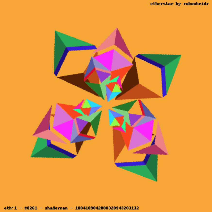 unityofmulti's tweet photo. Really happy about the #etherstar #stardrop 🌟 Thanks to @etherstar1 aka @rabanheidr I now own etherstar #261🖖 $ETH #nft #cryptoart https://t.co/EOEC5v9Q5P