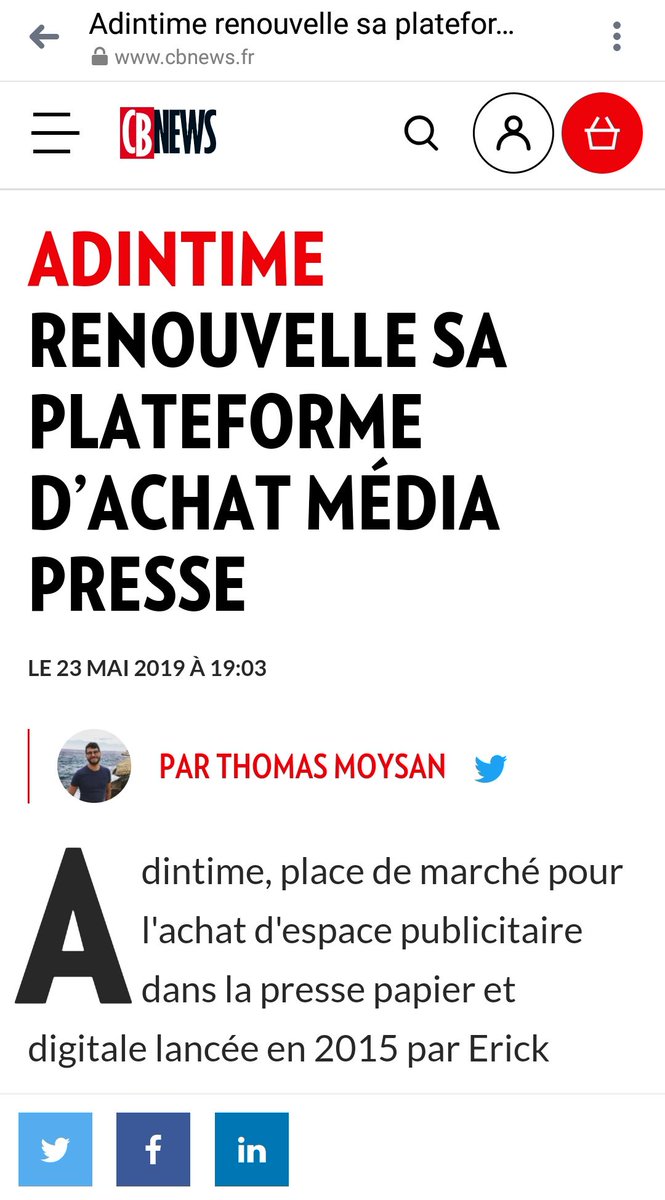 ADINTIME's tweet photo. ✌️@CB_News vous en dit plus sur notre nouvelle version cc @thomas_moysan ✌️ Lire la suite → https://t.co/kUwTNq70F1 https://t.co/bFYuHaK12e