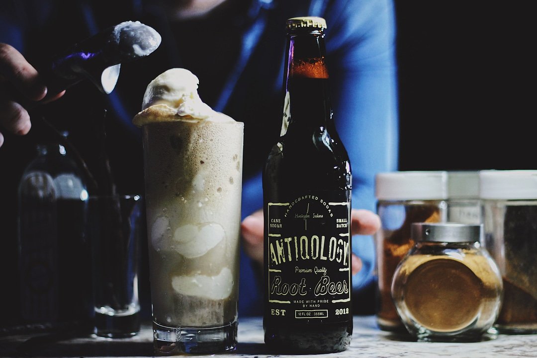 Antiqology's tweet photo. Today is one of our favorite days of the year - Happy National Root Beer Float Day!

Celebrate with the best locally handcrafted Antiqology pure cane sugar Root Beer!

#Antiqology #CraftSoda #RootBeer #RootBeerFloat #NationalRootBeerFloatDay #CaneSugar #SodaFloat #DrinkLocal https://t.co/rF5taGij6u