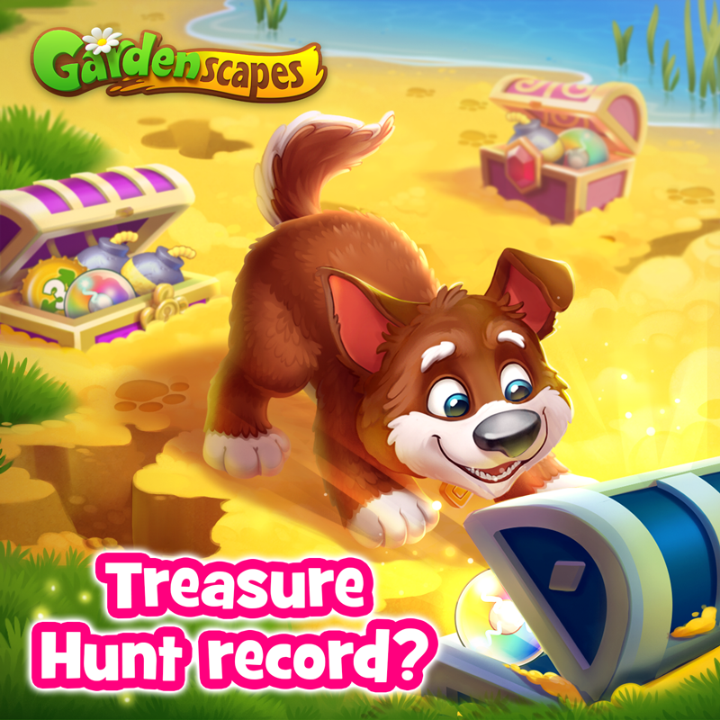 Gardenscapes on Twitter "Treasure Hound is ON 🐶🌟 What chest are you at