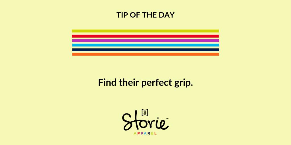 StorieApparel's tweet photo. Tip of the Day: Help your daughter find her perfect grip early on so that she can increase her skills! https://t.co/5FWKuAvkad