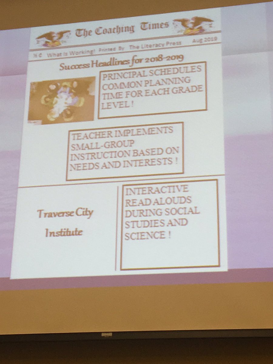 Erin3rown's tweet photo. Dr. Susan L’Allier leading us in reflection and writing. What would be the success headings of your 2018-19 year? Sharing our successes grounds us for the year to come. #Michiganliteracy https://t.co/c6iCO5KcZX