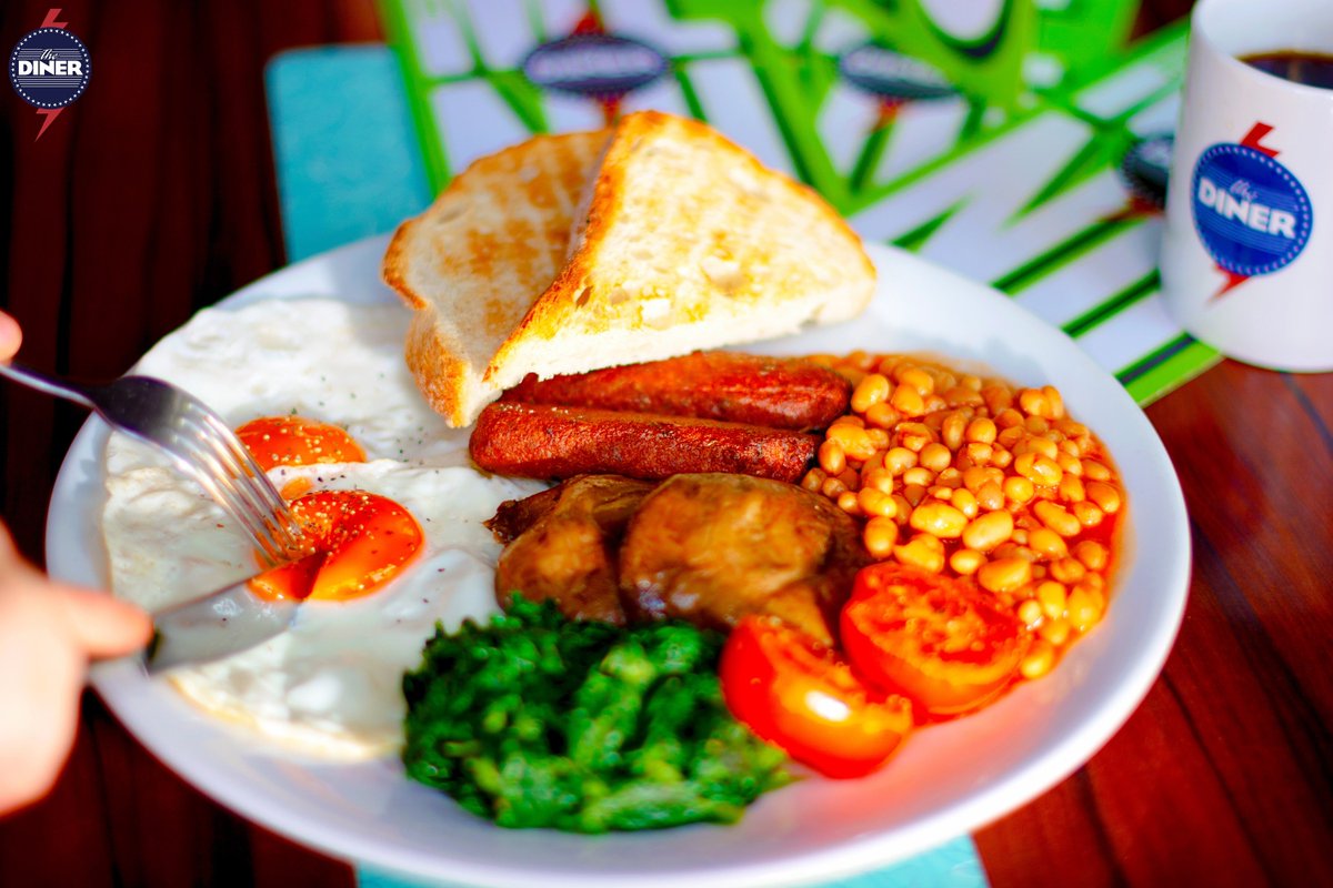 Them: “I eat #goals for #breakfast.” 
Us: “We’ll just have a Big #Veggie Breakfast thanks.” 

#TheDinerUK #TuesdayMotivation