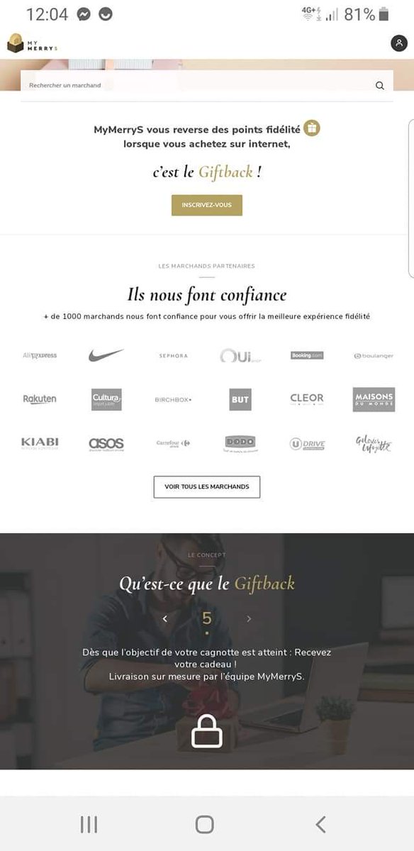 GoodBons's tweet image. 🌹Bonjour je vous présente Mymerrys. C'est du giftback. On achète en ligne dans différents domaines , puis en récupère des points fidélités. Et avec c'est points on choisit son cadeau dans la vitrine. En plus si on parraine, on a 20e de bonus si le filleul commande quelque chose.