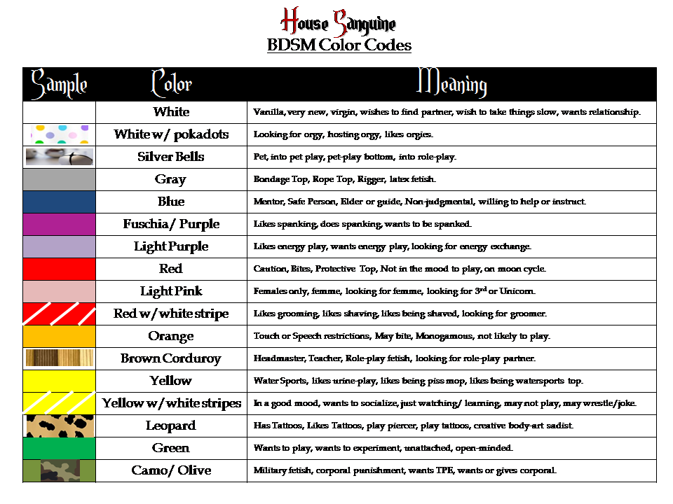 Gay color code