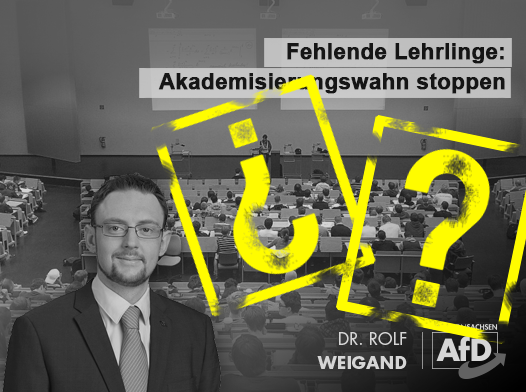 AfD_Check_SN's tweet photo. Rolf Weigand, hochschulpolitischer Sprecher der #AfD-Fraktion #Sachsen, würfelt sich seine Forderungen:

Einmal will er "die Abiturzulassung auf einen Schnitt von 1,5 beschränken",
andernorts "die Studienzulassung auf einen Abiturschnitt von 1,5" -

🤔❔

https://t.co/R15CFSvnKZ https://t.co/dtDfz0A2nm