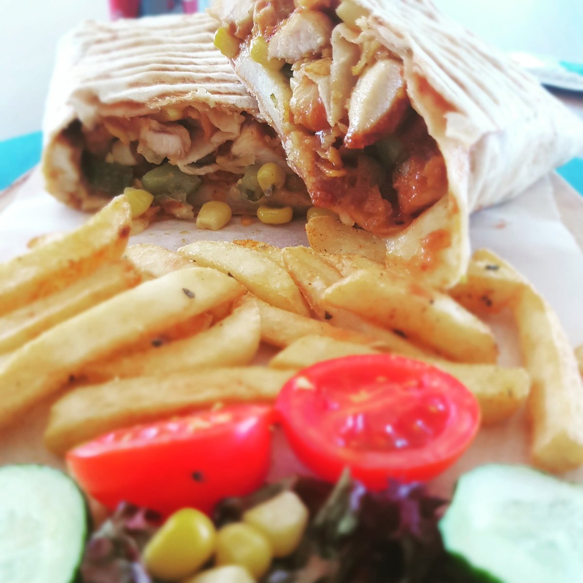 En hafif, en lezzetli .. kıtır tavuklu #wrap 
#çıkınçıkıngelin #thebestcafeintown #çayyolu #sarnıçpark #haftasonu