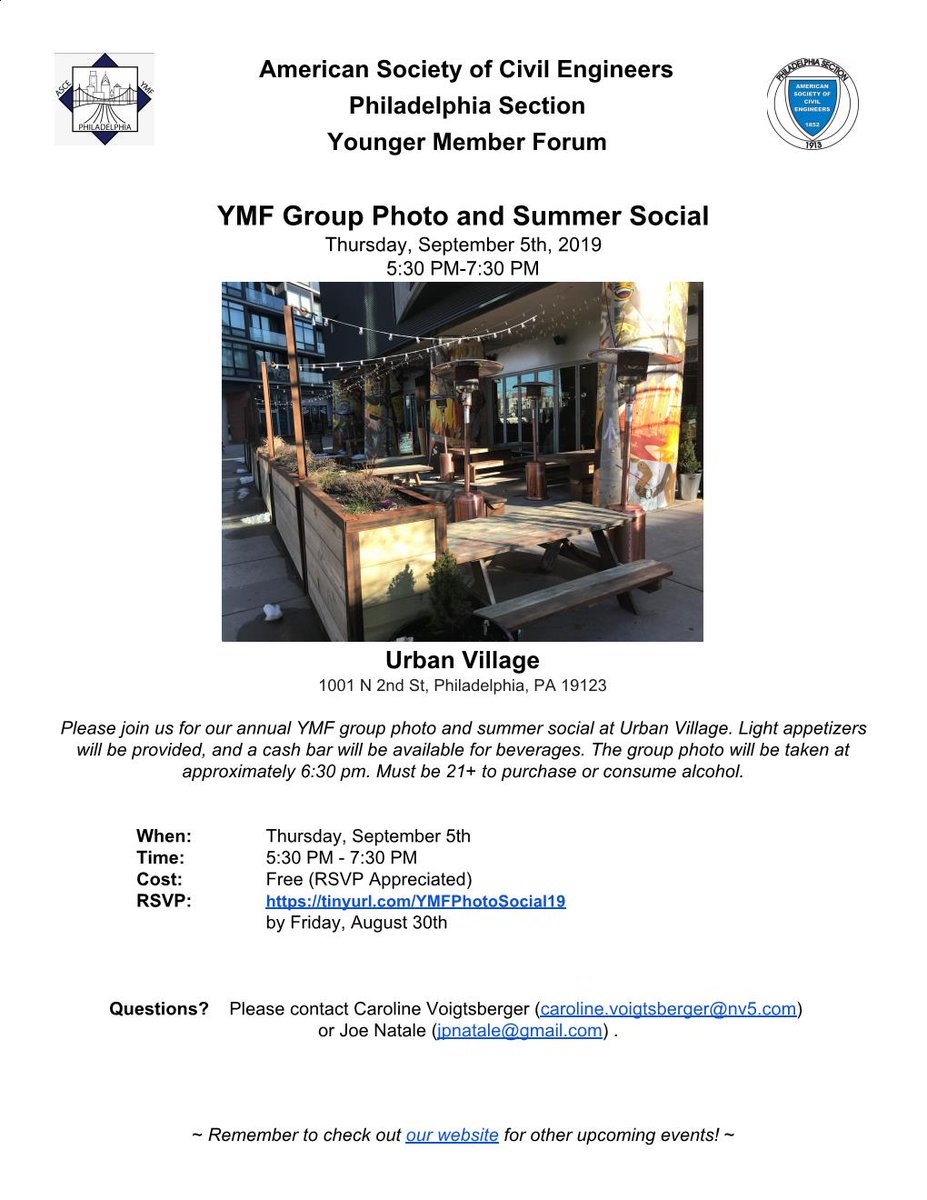 ASCEPhillyYMF's tweet photo. It's that time of year again! Please join us for the YMF Group Photo and Summer Social! #socialevent #ASCEPhillyYMF https://t.co/1op6yM83W8