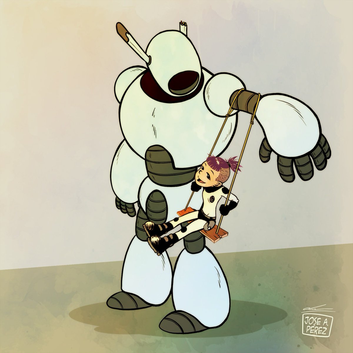 joseaperez_ilus's tweet photo. The Girl &amp; Machina. #robot #machina #girl #girlpower #illustration #illustrations #illustragram #illustrationartists #characterdesign #character_design #modelsheet #model_sheet #photoshop #conceptart #krita #xppen #xppenartist #xppenartist156 #comic #comics #manga #mangaart https://t.co/Ufe4mHoHZr