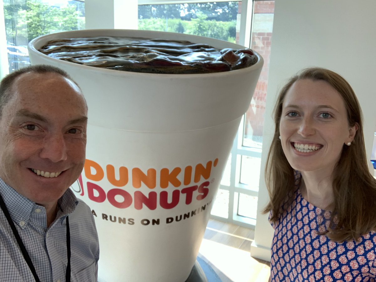 MABizRoundtable's tweet photo. When visiting with amazing Massachusetts employer and Roundtable member @DunkinBrands, it’s best to arrive early because their waiting area is fully stocked with all the best #DunkinBrands coffee & treats! #businessisgood #mabiz https://t.co/tY4UCuFAkS