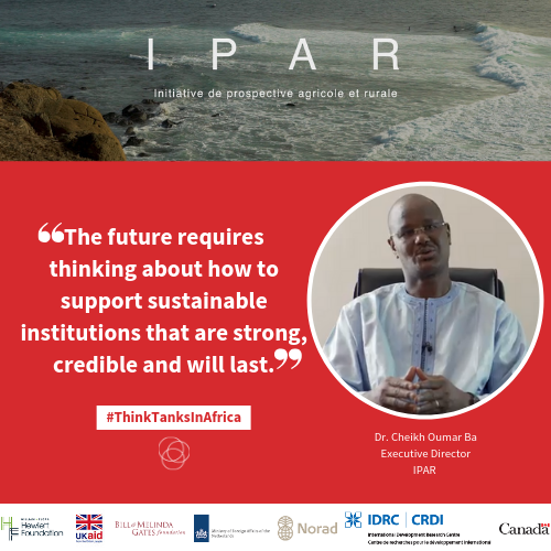 .#ThinkTanksInAfrica: 'The future requires thinking about how to support sustainable institutions that are strong, credible and will last.' Listen to more valuable insights from @IPAR_ThinkTank in this latest interview 📽️ : bit.ly/2TjWB0t @coba20052002_ba @ihathie