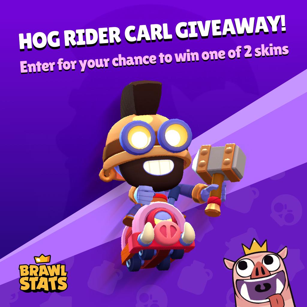 Brawl Stats On Twitter Last Chance To Win A Hog Rider Carl Enter Here Https T Co Yj7myxk0v6 And Make Sure You Re Following Us So We Can Dm If You Win Winner Will Be Randomly - skins do carl brawl stars
