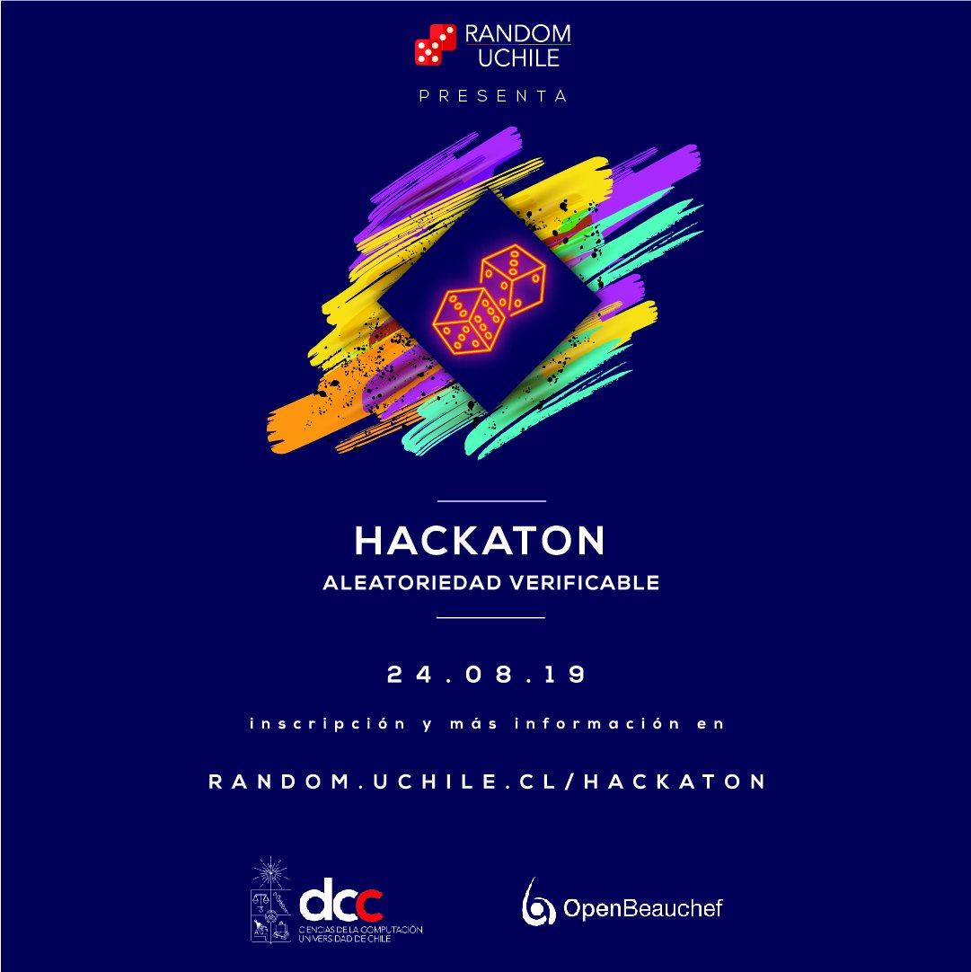 dccuchile's tweet image. #BuenMartes ¿Eres estudiante y te gusta la programación? Entonces arma tu equipo para la "Hackaton Aleatoriedad Verificable" de @randomUChile
Sábado 24 de agosto, 9:30 a 18:30 #DCCUChile
Revisa la info sobre la hackaton y el pre-evento informativo aquí: bit.ly/31p22hs