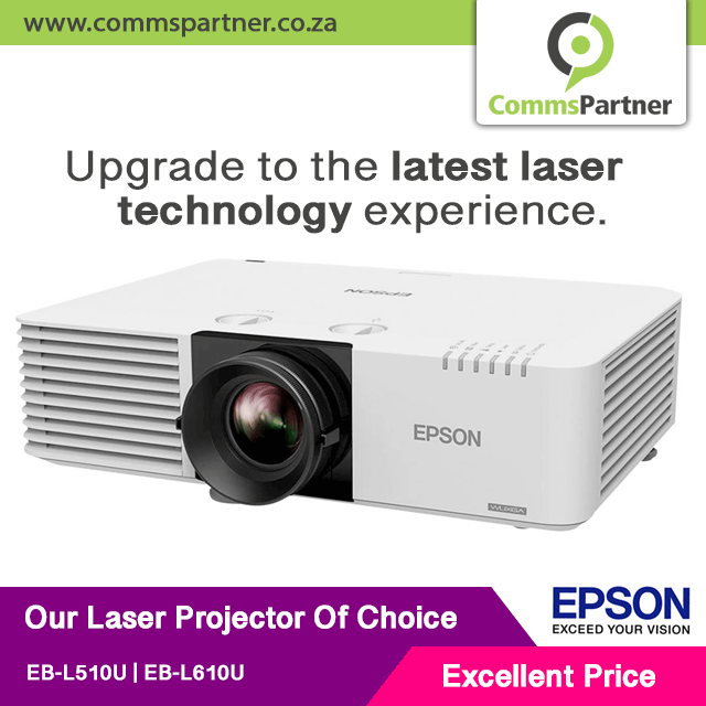 Commspartner's tweet photo. The Epson EB-L510U and EB-L610U entry-level laser projectors are the ideal replacement for existing lamp-based models in meeting rooms and educational establishments. https://t.co/Awsg7EwvvY https://t.co/E0NORmxPZ0