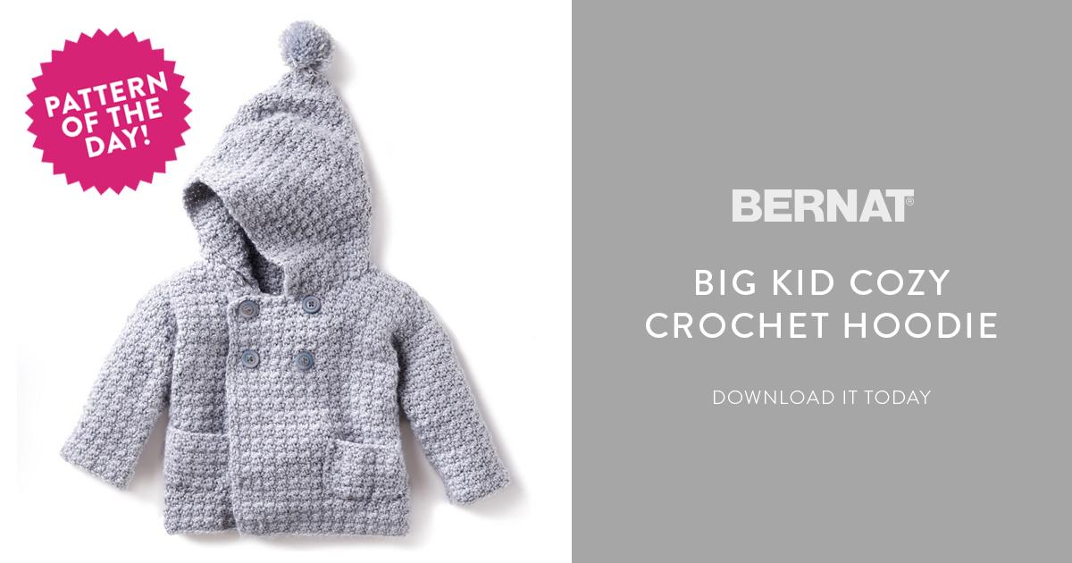 Yarnspirations1's tweet photo. There's something about a homemade #crochet hoodie that brings on the smiles. 

Get the pattern of the day: https://t.co/Mp80ExQx6c
#BernatSofteeBaby https://t.co/0soOoNxV67