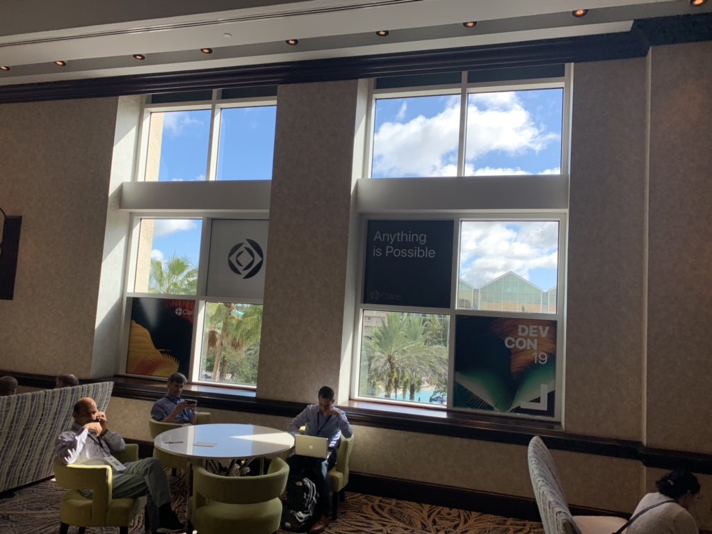 brynbehr's tweet image. Exit the keynote and the new branding is up! #Claris #FileMakerDevCon2019 #FileMakerDevCon