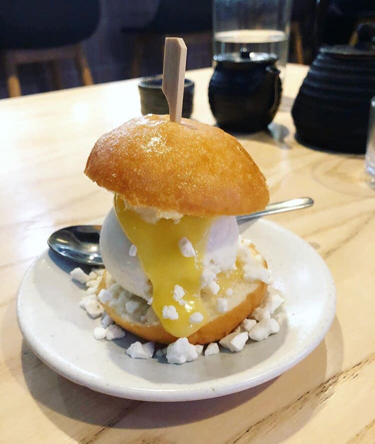 TopTasteUK's tweet photo. #HotTip When in Bristol head to @WokyKo  and enjoy this amazing dessert - Coconut and lemon curd ice cream bao!! 🍋🥮 https://t.co/FkDtOTk70u