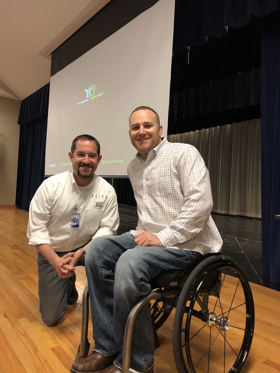 KevinBott's tweet photo. Very proud to have Tyson Dever as our guest speaker in LISD today. We enjoyed having you with us today Tyson! You did an amazing job 👍🙏 #ThinkBigLISD @LampasasISD @TysonDever https://t.co/Q96znV1qEA