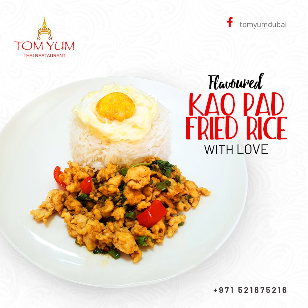 Tomyumdubai's tweet photo. Enjoy the Authentic Thai Fried Rice Dish With Tasty Flavour ! 
Discover more:   https://t.co/h92t6hCTiq

#tomyum #tomyumdubai #dubairestaurant #thaifood #thaifooddubai #khaopad #tomyumdragonmart #restaurant #dubaifoodblogger #dubaifoodvlogger #foodie #dubaifood https://t.co/qQXvazZKDW