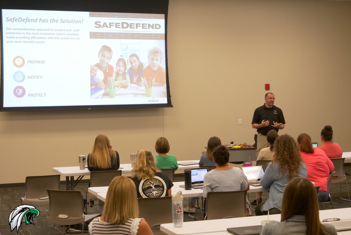 OrchardFarmRV's tweet image. Safety is a top priority for the Orchard Farm School District. Our Faculty and Staff are receiving training on SafeDefend today. The SafeDefend Active Shooter Response System was part of the voter approved #PropR.