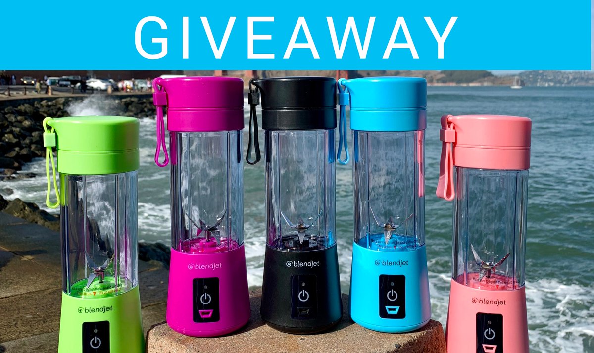 #GIVEAWAY 💝 We're giving away BlendJets to FIVE of our lucky Twitter followers! To enter, simply follow #BlendJet on Twitter and like and retweet this post. When we reach 5K followers, we'll contact the winners through direct message! (Open internationally, 18+)