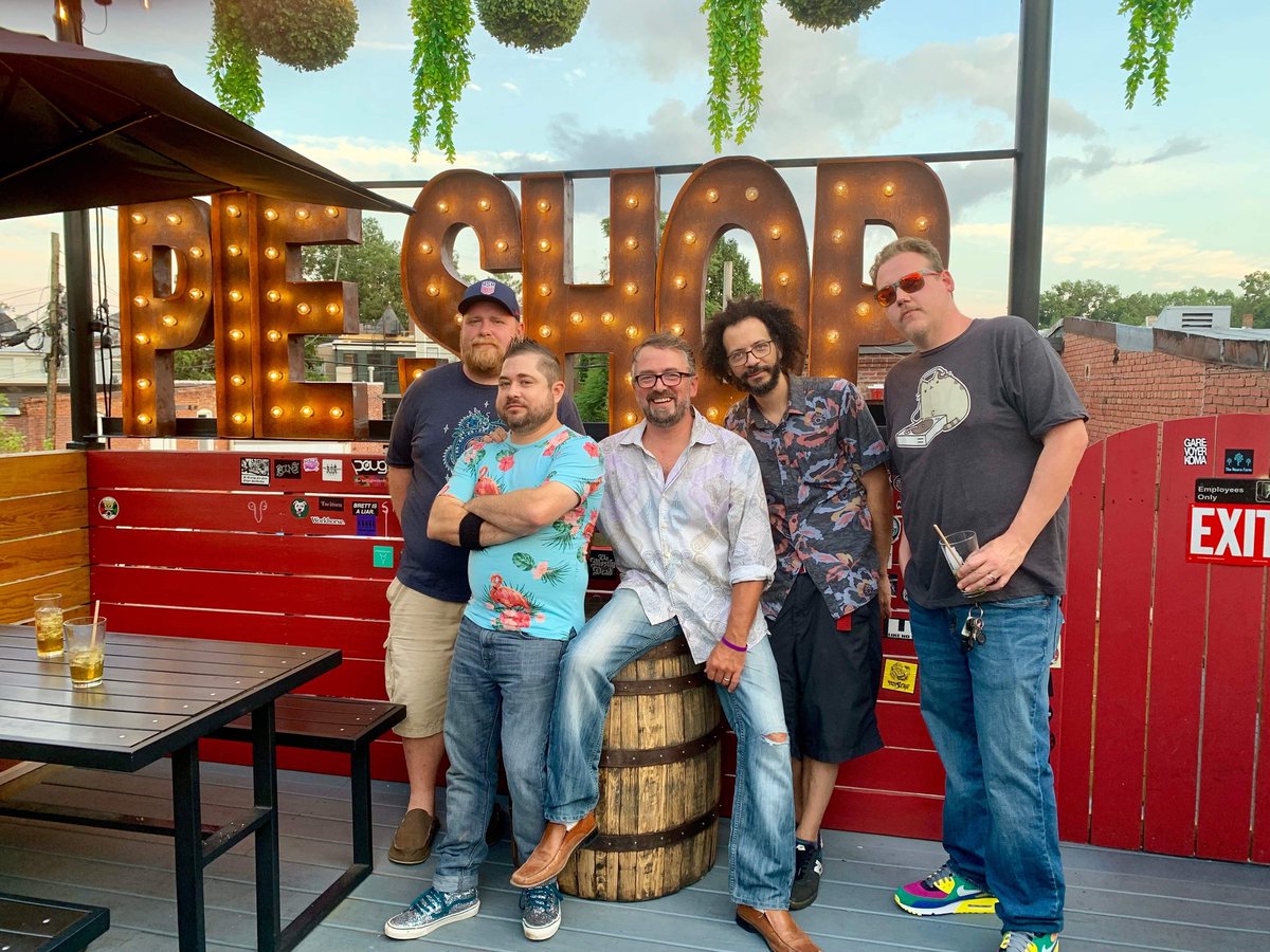 DerdBerner's tweet photo. Thanks to everyone that came out @pieshopdc this past weekend. We had a ton of fun and made some new great friends from @stigfunk. Our next show is 9/1 at @TimsRivershore for #Waterstock2019 https://t.co/JaUqaxpCjm