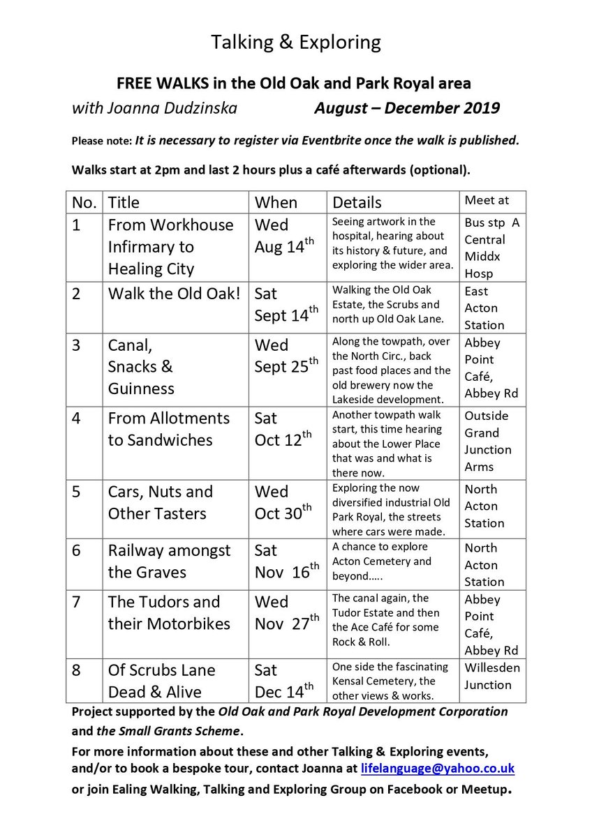 dudzinskauk's tweet image. @EalingHour welcome to and register on Eventbrite for #freewalks around @oldoakparkroyal area #ealinghour