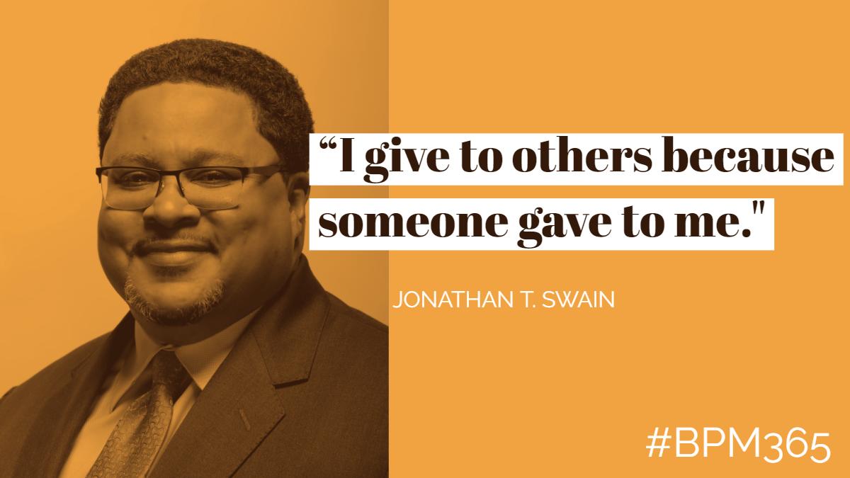 Jonathan T. Swain, President &amp; CEO LINK <a href="/LINKUnlimited/">LINK Unlimited</a> &amp; <a href="/AALegacyChicago/">AALegacy Chicago</a> Reaching Forward Giving Back Award Recipient. #BPM365 #LetsMakeHistory #WhyIGive
