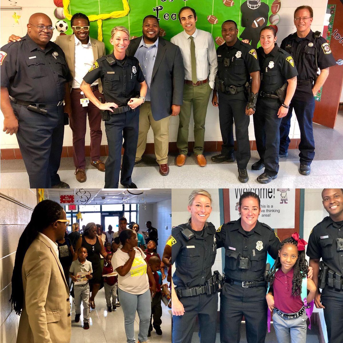 TerranceDeShaun's tweet image. You can’t have community schools without community! Welcoming the students, parents, faculty and staff of Florence Howard Elementary School, back to school after a long summer. #community #1stdayofschool #support