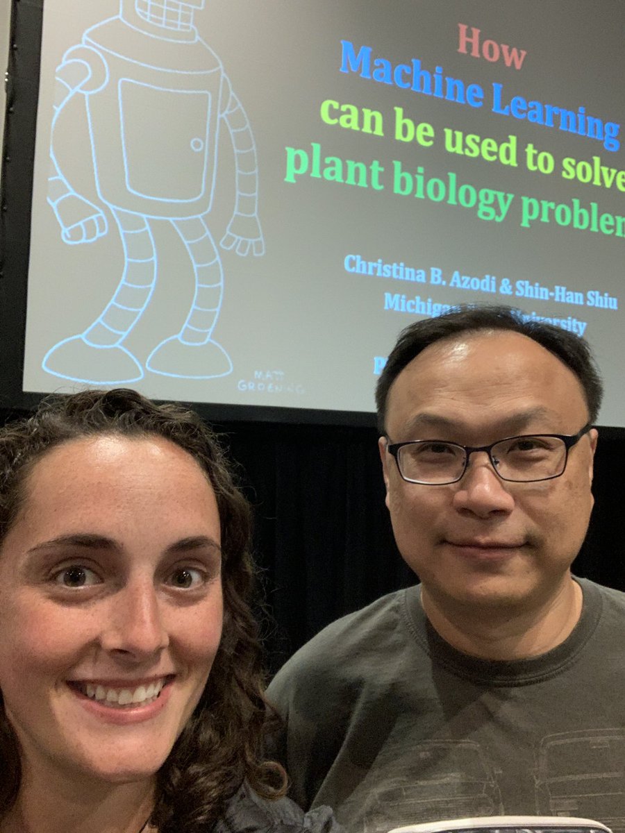 cbazodi's tweet photo. Come learn about how you can use #machinelearning in your research!! Starting at 1:00 in 230B #PlantBio19 #ASPB2019 @shinhan_shiu https://t.co/LJo2HI55PE