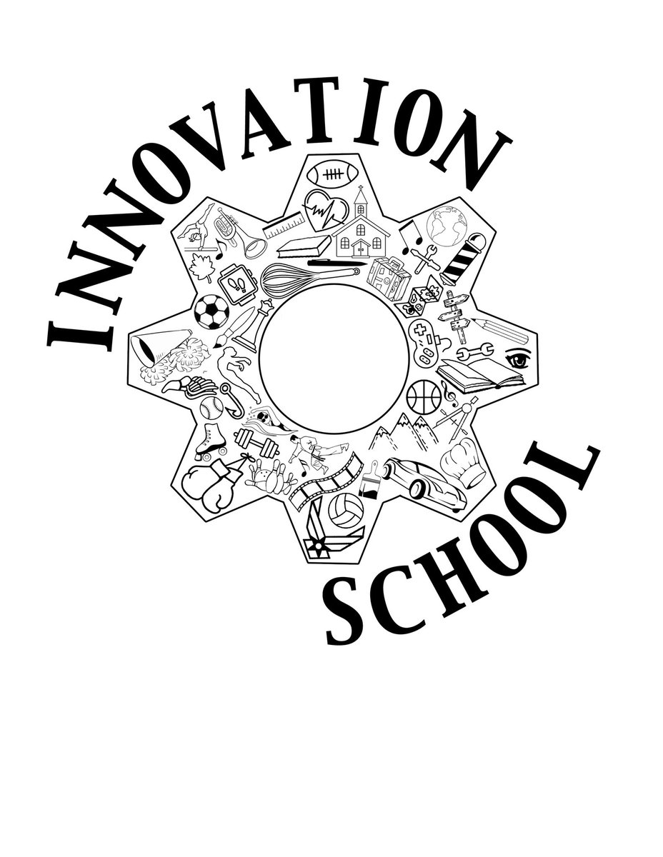 Advisory_With_T's tweet photo. #InnovationSchool repping @bigpiclearning at our back to school #convocation The T-shirt design is a collection of images that reflect our students interests. #thisishowwedoit #learningthroughinterests #LTI https://t.co/0S8L6ZHsFT