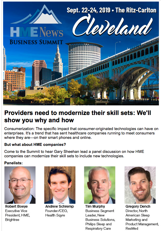 HME_News's tweet photo. Come to the Summit to find out how HME companies should modernize their skill sets, a discussion moderated by @gmsheehan. #hmesummit https://t.co/i65FiHbZTB https://t.co/x6zh2USPo2
