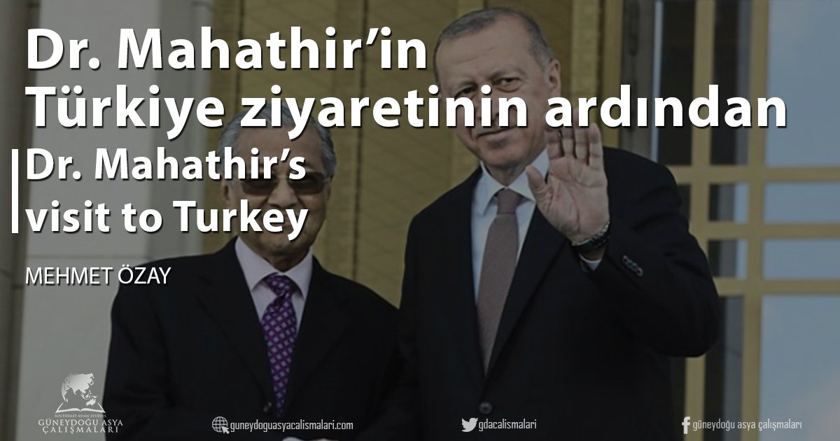 Dr. Mahathir’in Türkiye ziyaretinin ardından  / Dr. Mahathir’s visit to Turkey

| Mehmet Özay (@mehmedozay)

#Mahathir #Türkiye #ASEAN #GüneydoğuAsya

dunyabulteni.net/makale-yorum-1…