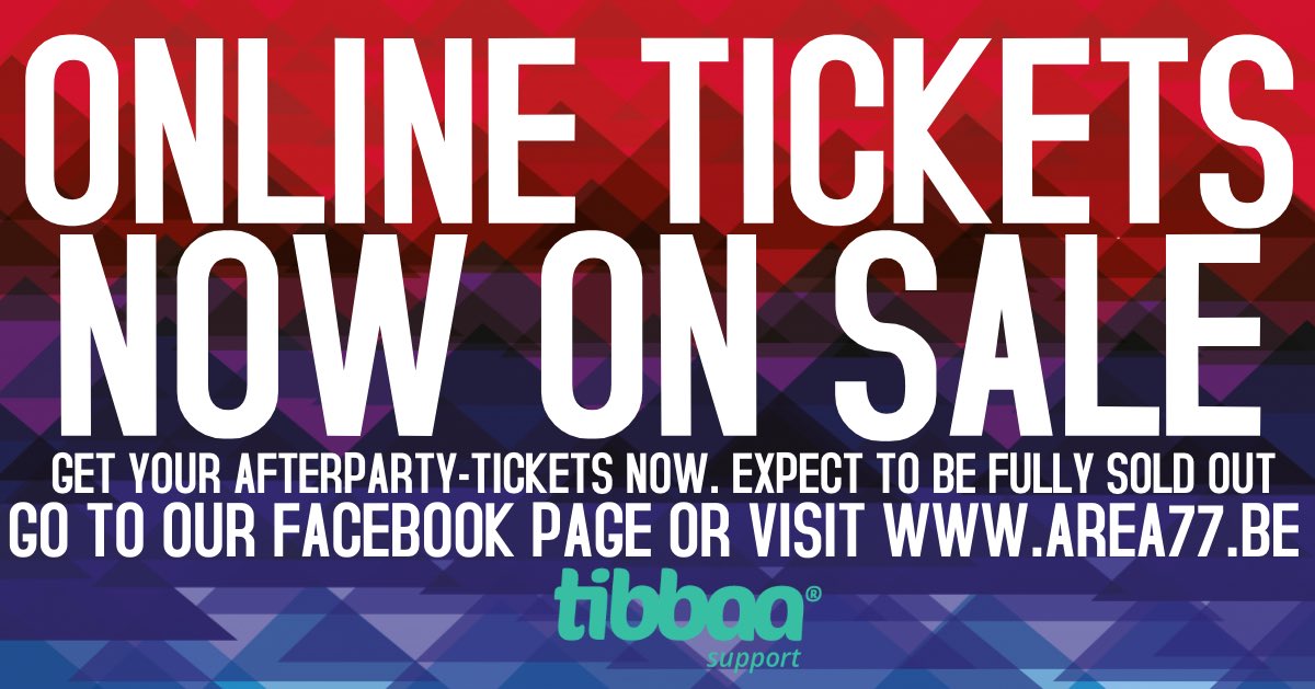 Online tickets now for sale. Get your afterparty-tickets now, expect to be fully sold out! 
tibbaa.com/order/facvcwfg…