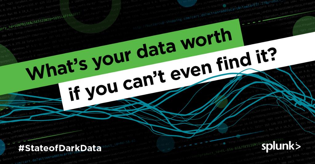 splunk's tweet photo. The biggest untapped resource in business today? We'll give you a hint – it's a little dark. Our CTO, Tim Tully, breaks down the fundamentals of #darkdata and explains why it's so important for businesses to navigate: https://t.co/P5n6MYukRw #StateofDarkData https://t.co/tE5SKRMtkc